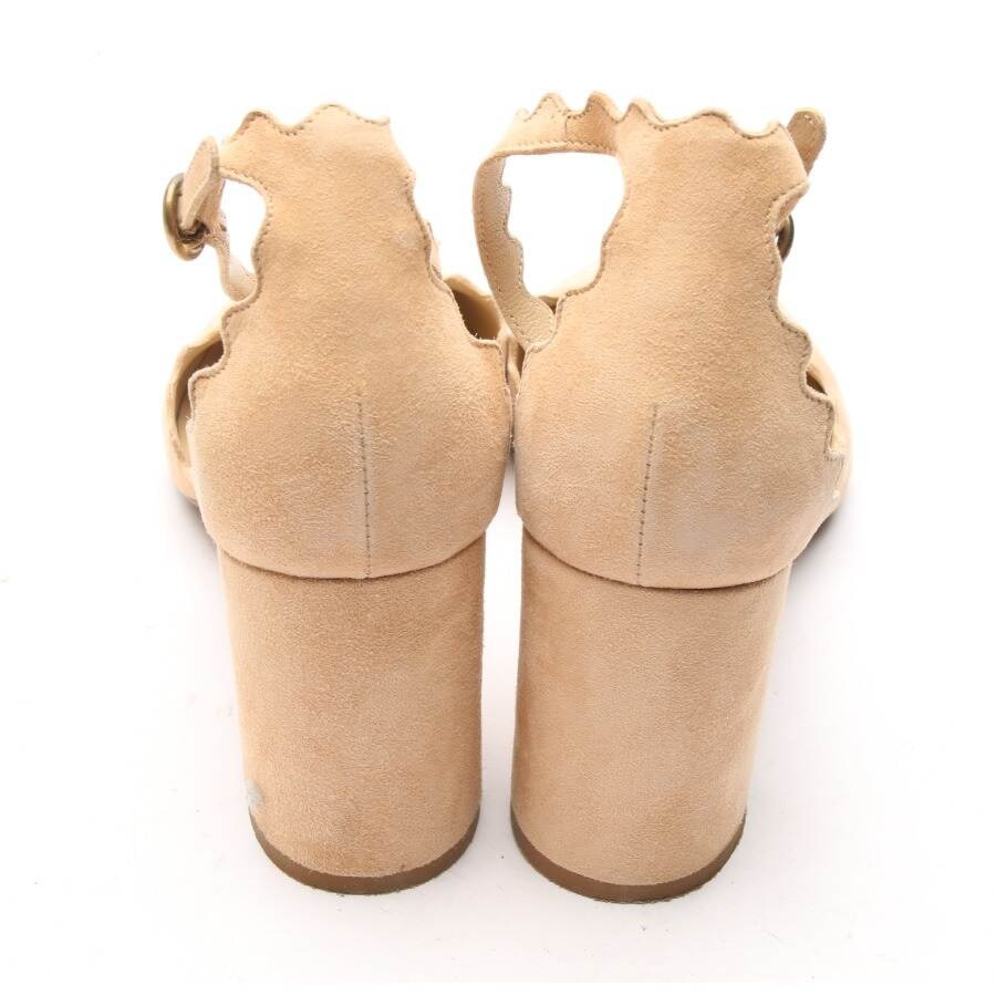 Image 3 of Heeled Sandals EUR 37.5 Light Brown in color Brown | Vite EnVogue