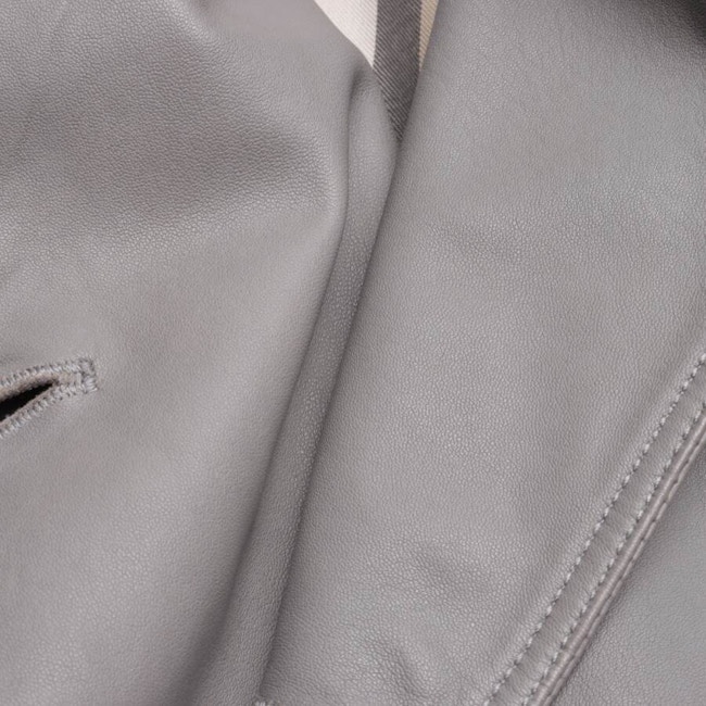 Image 3 of Leather Coat 38 Gray in color Gray | Vite EnVogue