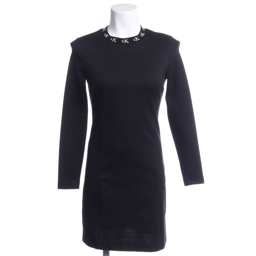 Calvin klein black dress with white best sale trim