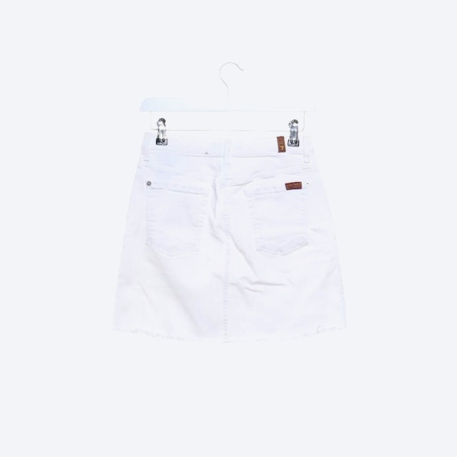 Image 2 of Mini Skirt W25 Cream in color White | Vite EnVogue
