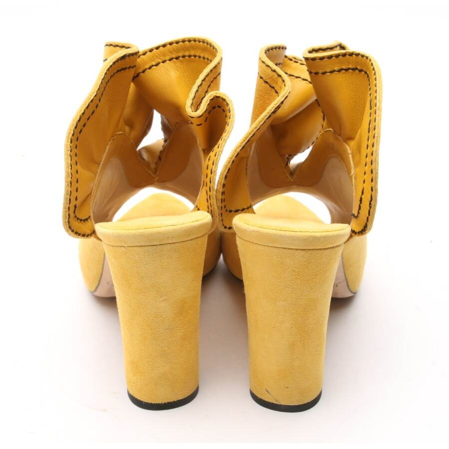 Image 3 of Heeled Sandals EUR38 Yellow in color Yellow | Vite EnVogue