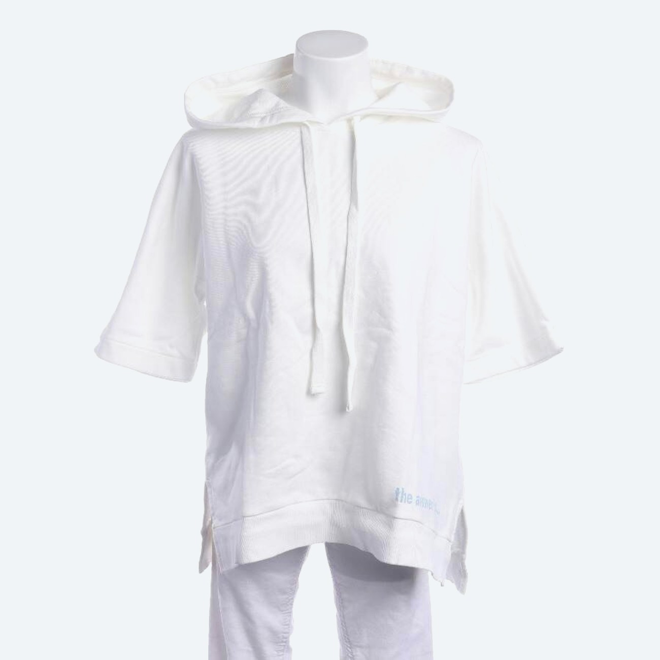 Image 1 of Hooded Sweatshirt M White in color White | Vite EnVogue