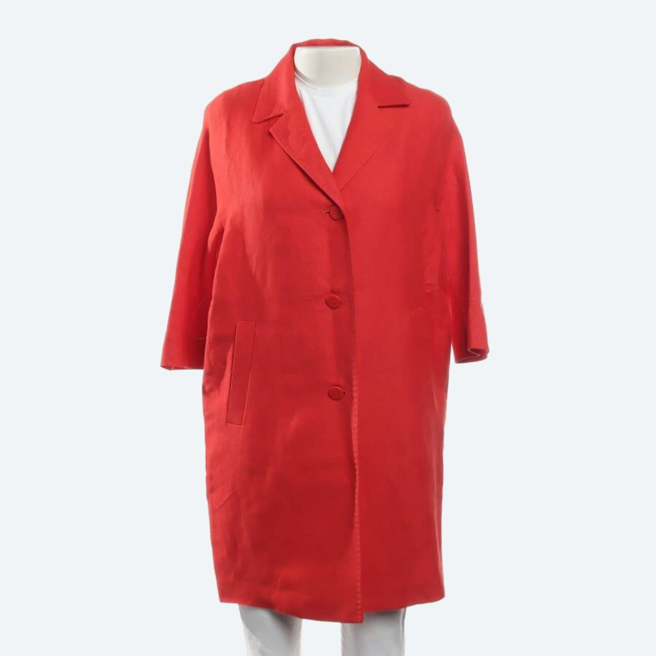 Image 1 of Summer Coat 36 Red in color Red | Vite EnVogue