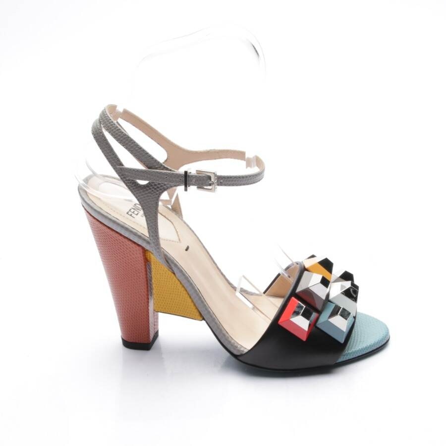 Image 1 of Heeled Sandals EUR 36 Multicolored in color Multicolored | Vite EnVogue