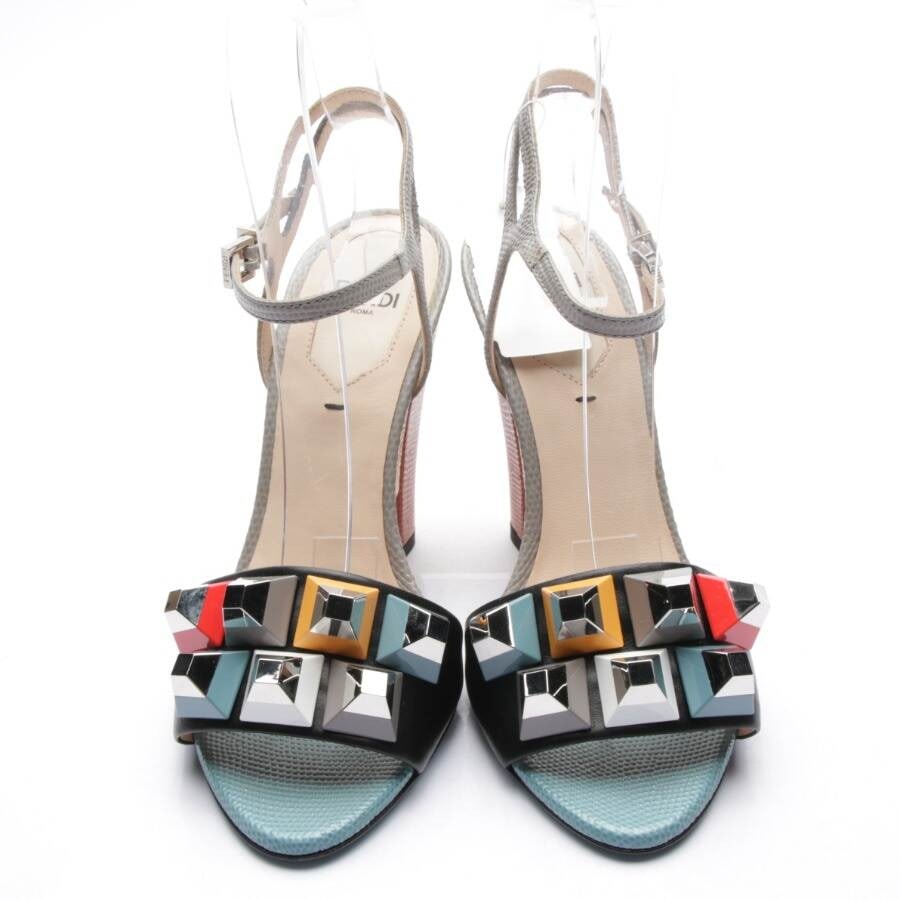 Image 2 of Heeled Sandals EUR 36 Multicolored in color Multicolored | Vite EnVogue