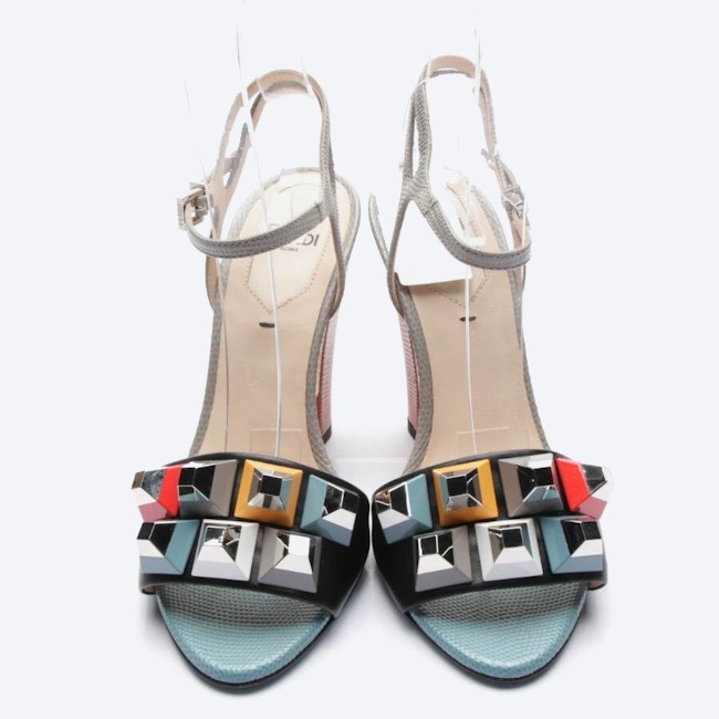 Image 2 of Heeled Sandals EUR 36 Multicolored in color Multicolored | Vite EnVogue