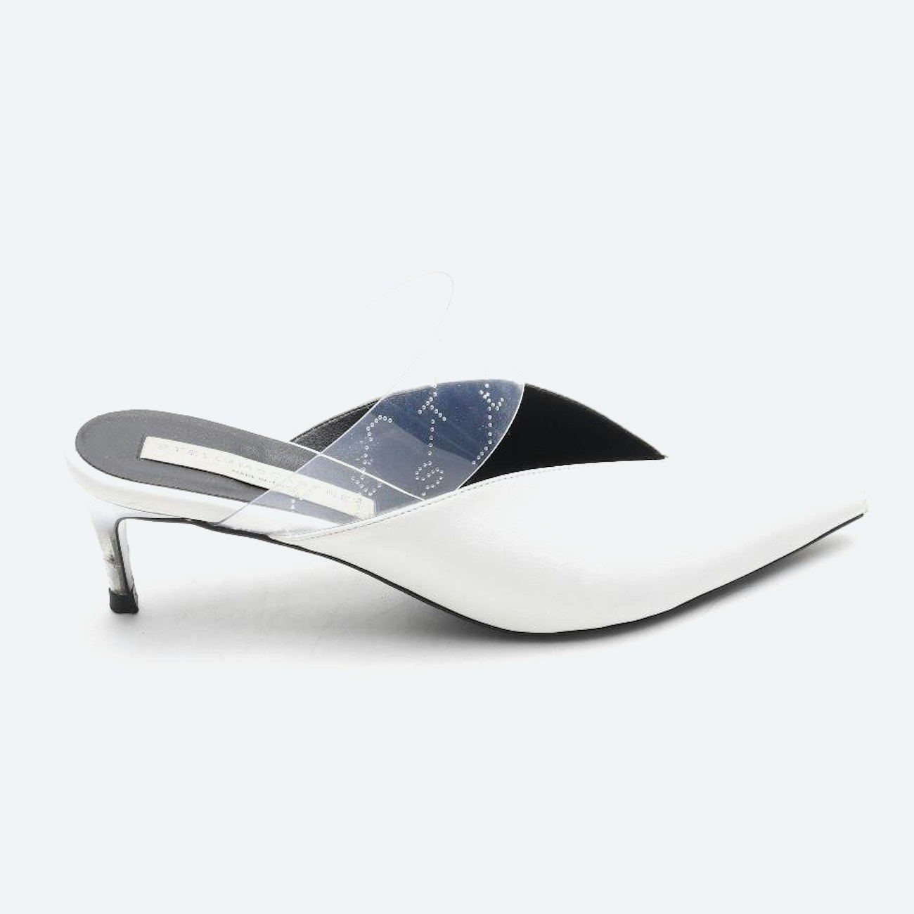 Image 1 of Heeled Mules EUR 37 White in color White | Vite EnVogue