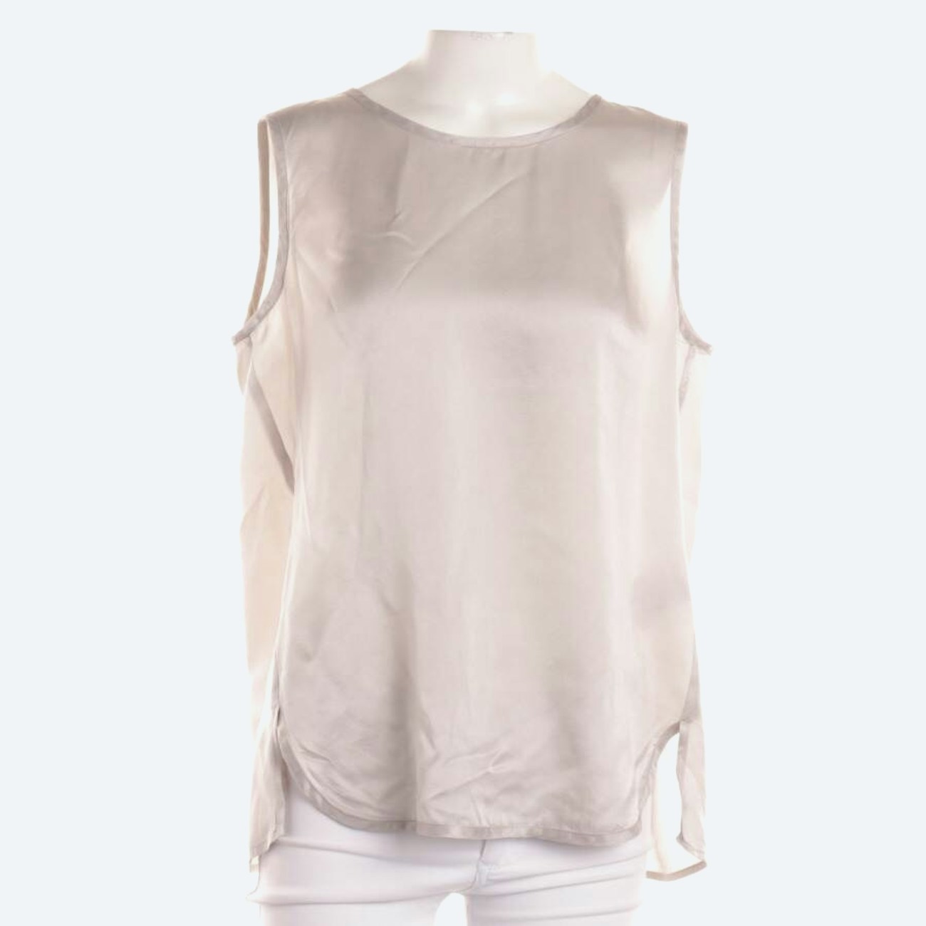 Image 1 of Silk Top 40 Light Gray in color Gray | Vite EnVogue