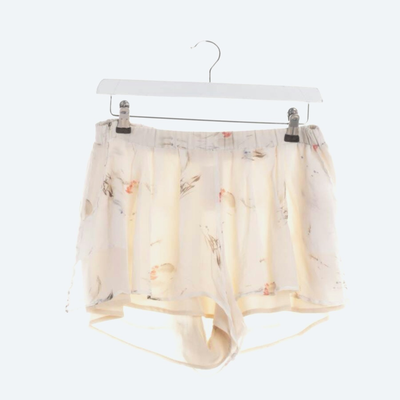 Image 1 of Silk Shorts 36 Beige in color White | Vite EnVogue