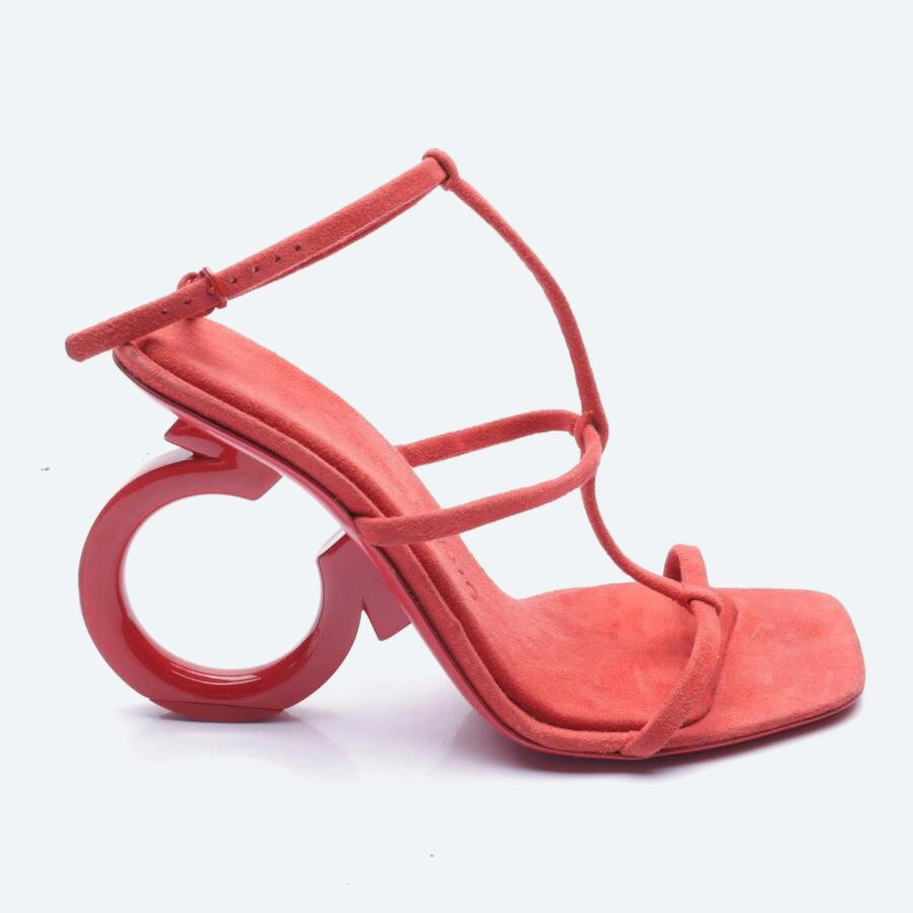 Image 1 of Heeled Sandals EUR 37.5 Red in color Red | Vite EnVogue