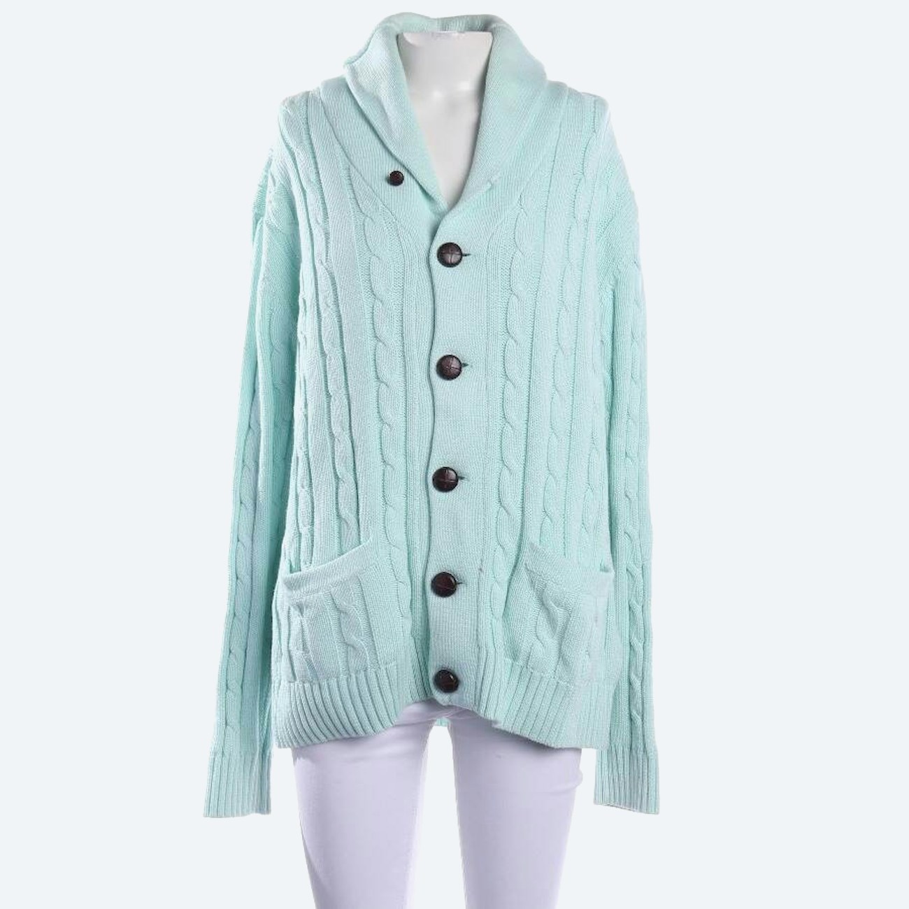 Image 1 of Cardigan XL Turquoise in color Blue | Vite EnVogue
