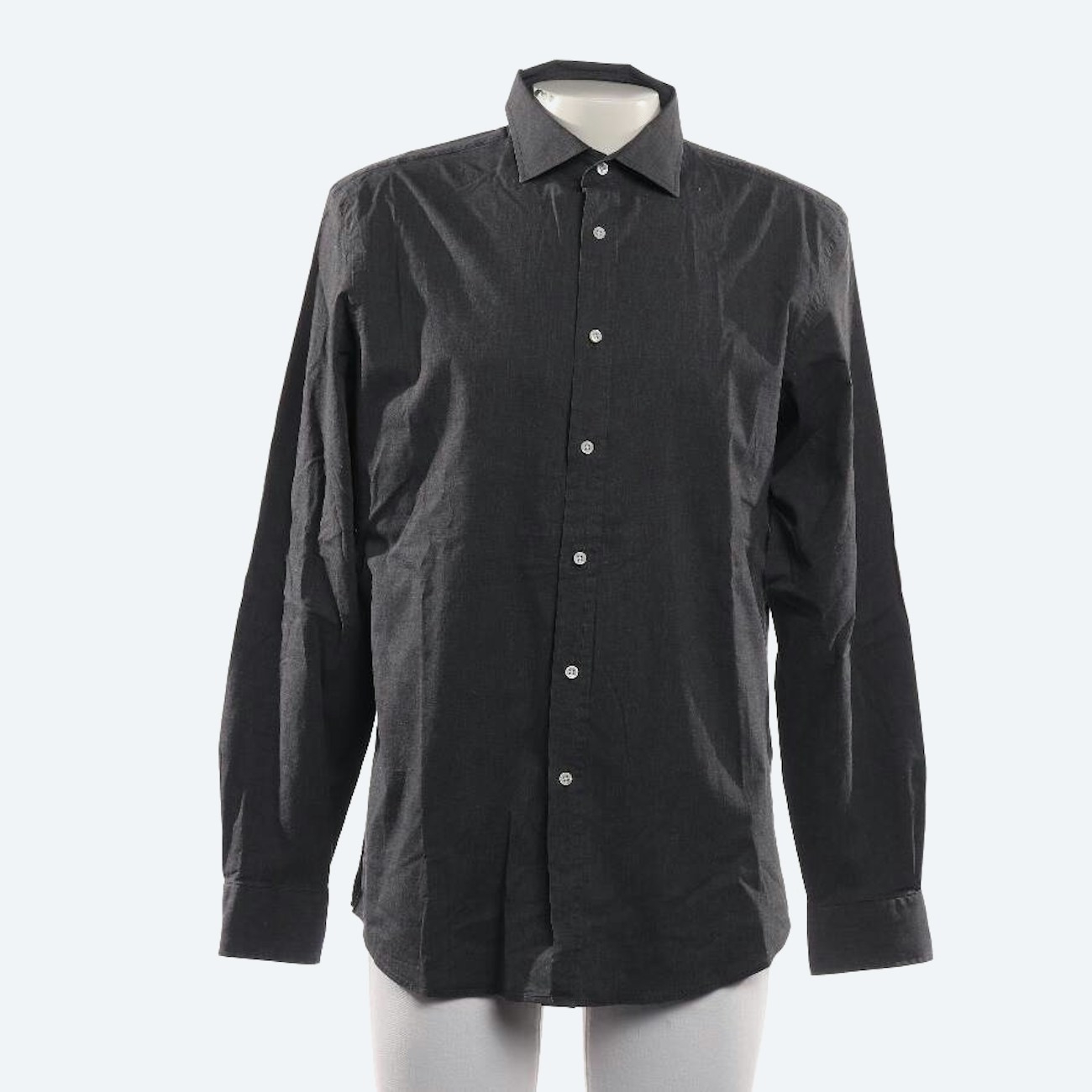 Image 1 of Casual Shirt L Dark Gray in color Gray | Vite EnVogue