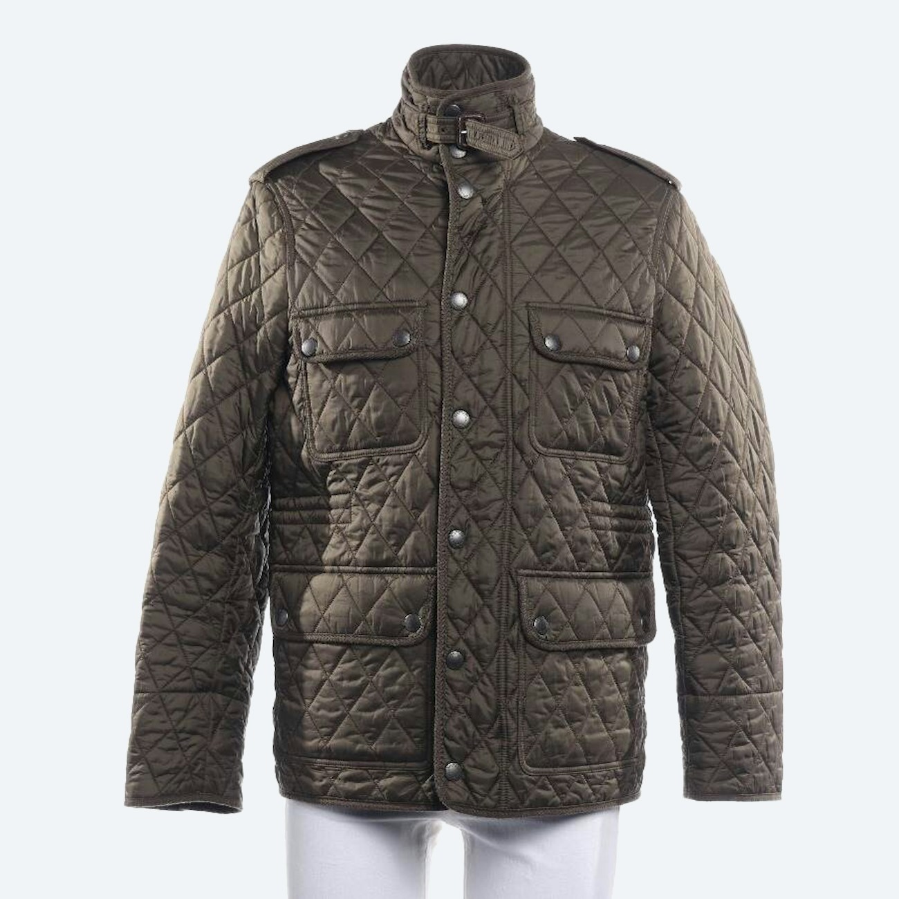 Image 1 of Quilted Jacket M Dark Green in color Green | Vite EnVogue