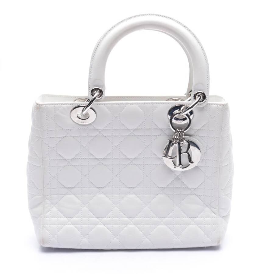 Bild 1 von Lady Dior Handtasche Weiß in Farbe Weiß | Vite EnVogue