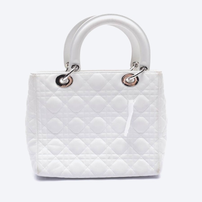 Bild 2 von Lady Dior Handtasche Weiß in Farbe Weiß | Vite EnVogue