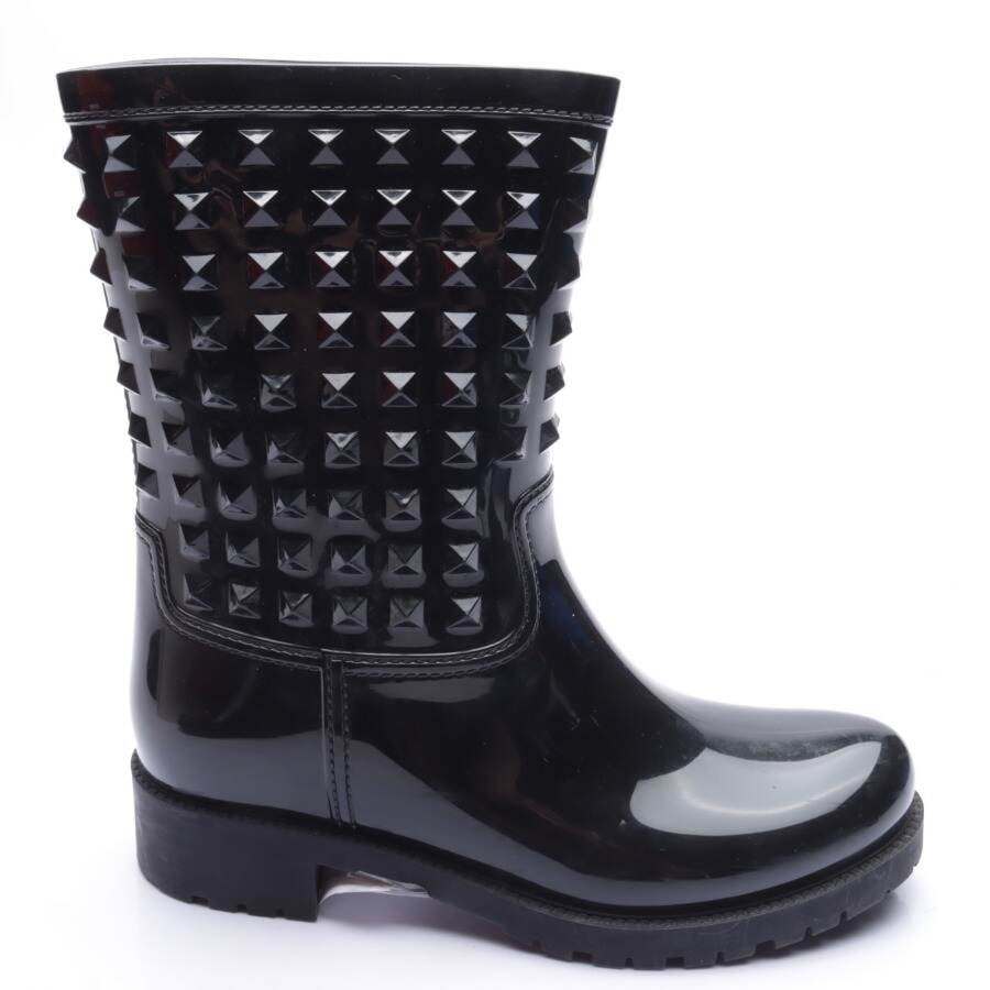 Image 1 of Rockstud Rain Boots EUR 39 Black in color Black | Vite EnVogue