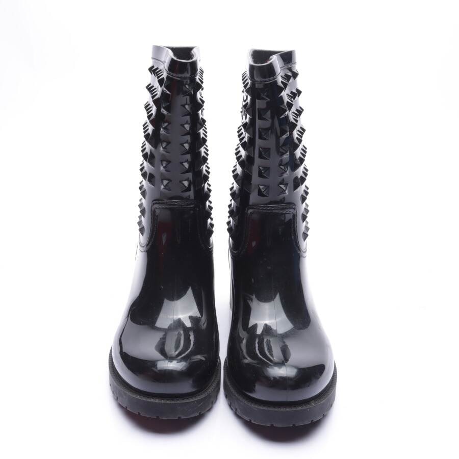 Image 2 of Rockstud Rain Boots EUR 39 Black in color Black | Vite EnVogue