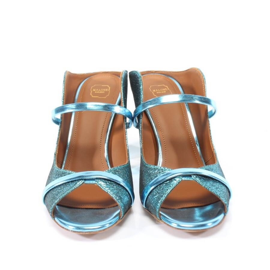 Image 2 of Heeled Sandals EUR 37 Turquoise in color Blue | Vite EnVogue