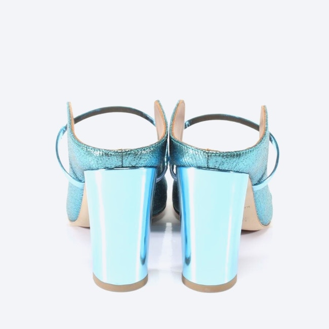 Image 3 of Heeled Sandals EUR 37 Turquoise in color Blue | Vite EnVogue