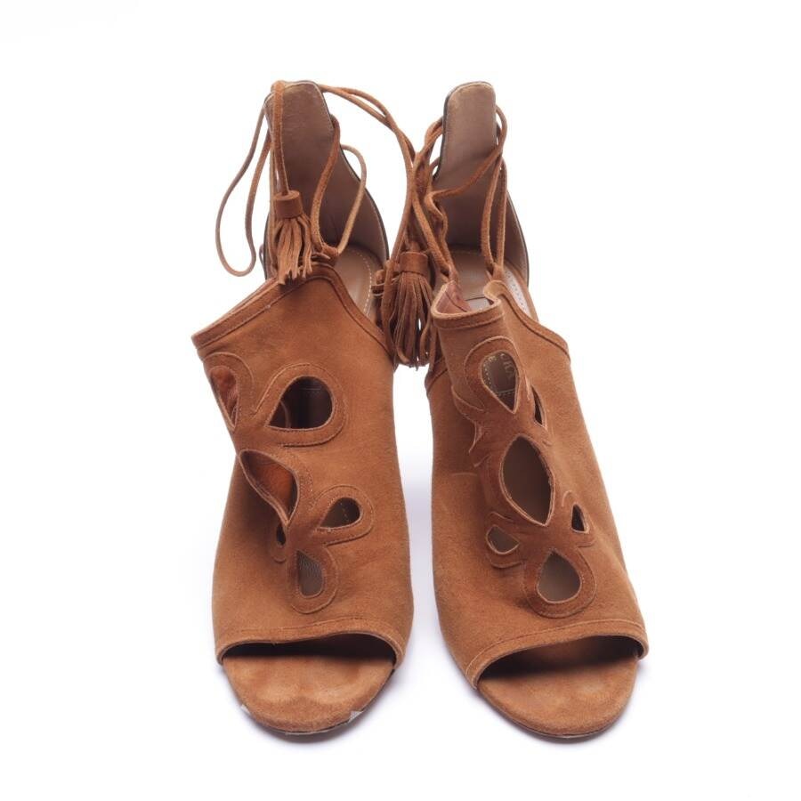 Image 2 of Heeled Sandals EUR 37.5 Brown in color Brown | Vite EnVogue