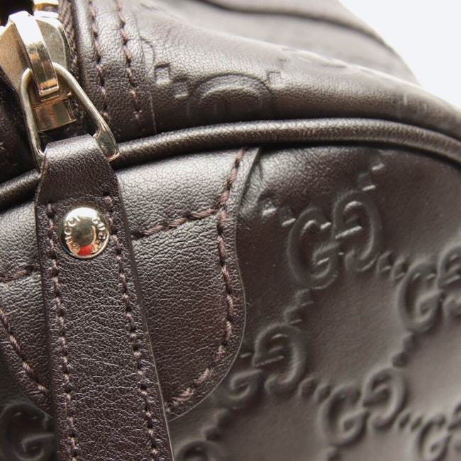 Image 8 of Boston Handbag Dark Brown in color Brown | Vite EnVogue