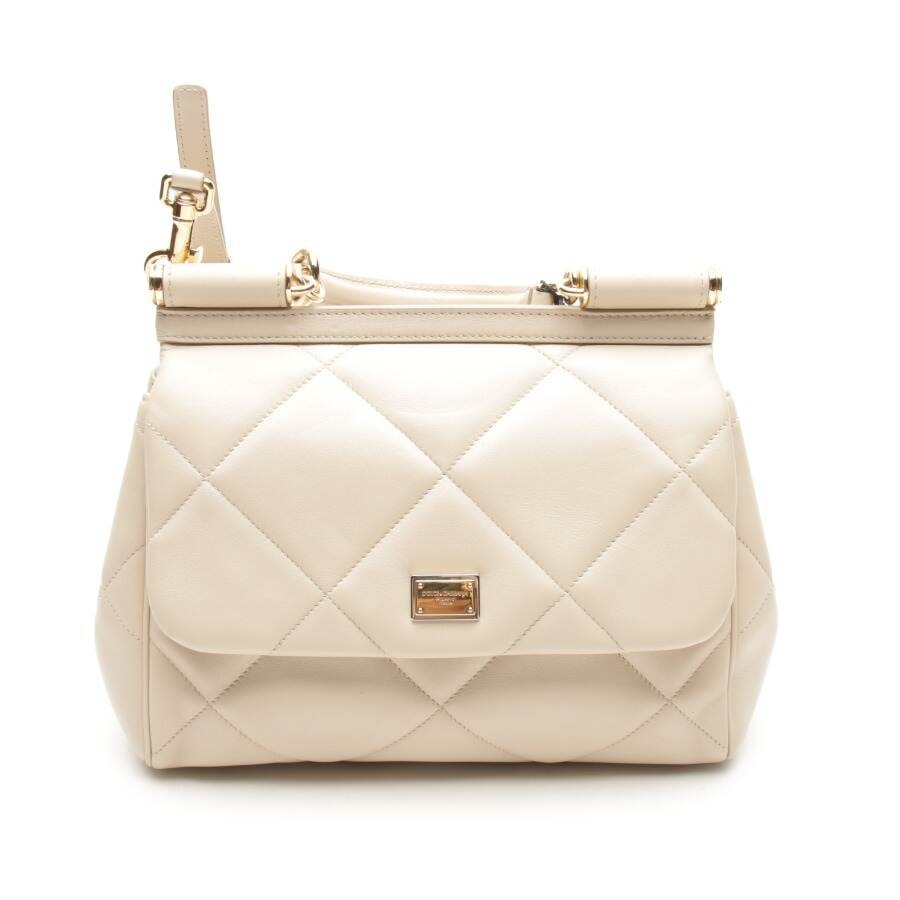 Image 1 of Sicily Handbag Beige in color White | Vite EnVogue