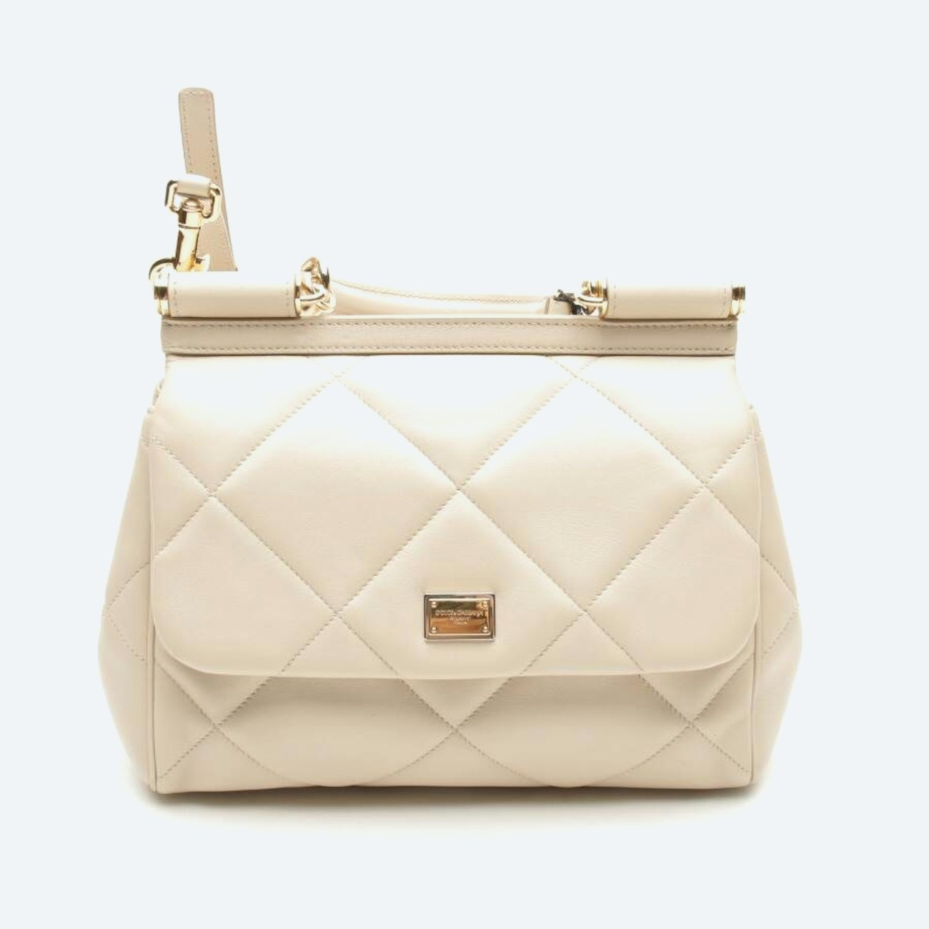 Image 1 of Sicily Handbag Beige in color White | Vite EnVogue