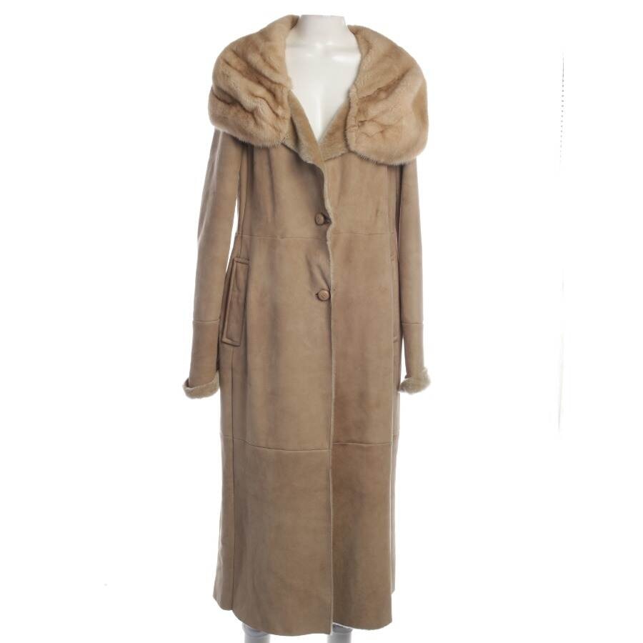 Image 1 of Leather Coat 38 Light Brown in color Brown | Vite EnVogue