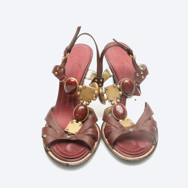 Image 2 of Heeled Sandals EUR 39.5 Bordeaux in color Red | Vite EnVogue
