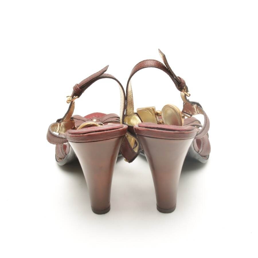 Image 3 of Heeled Sandals EUR 39.5 Bordeaux in color Red | Vite EnVogue