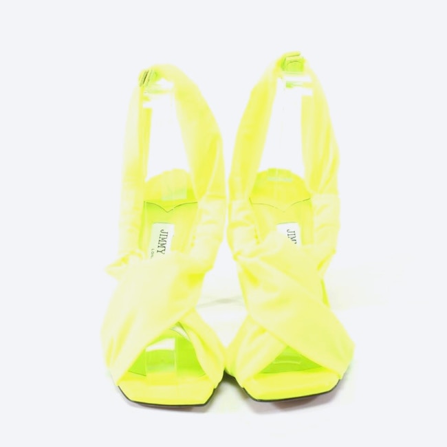 Image 2 of Heeled Sandals EUR 37 Neon Yellow in color Neon | Vite EnVogue