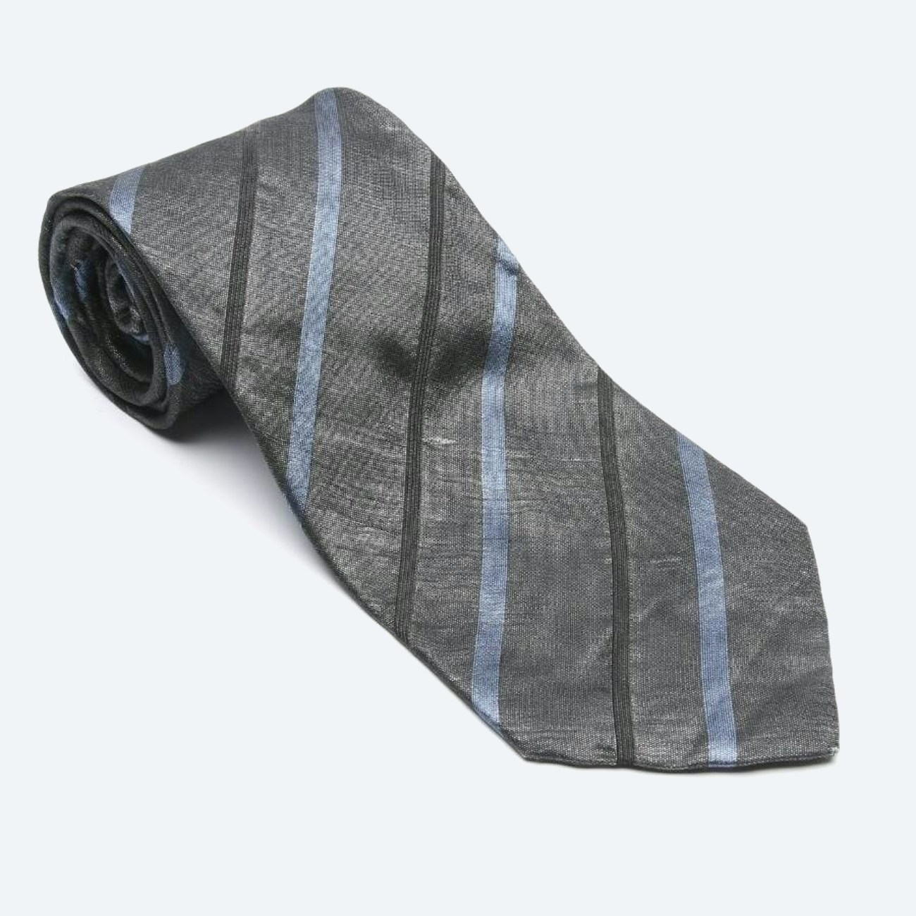 Image 1 of Silk Tie Dark Gray in color Gray | Vite EnVogue