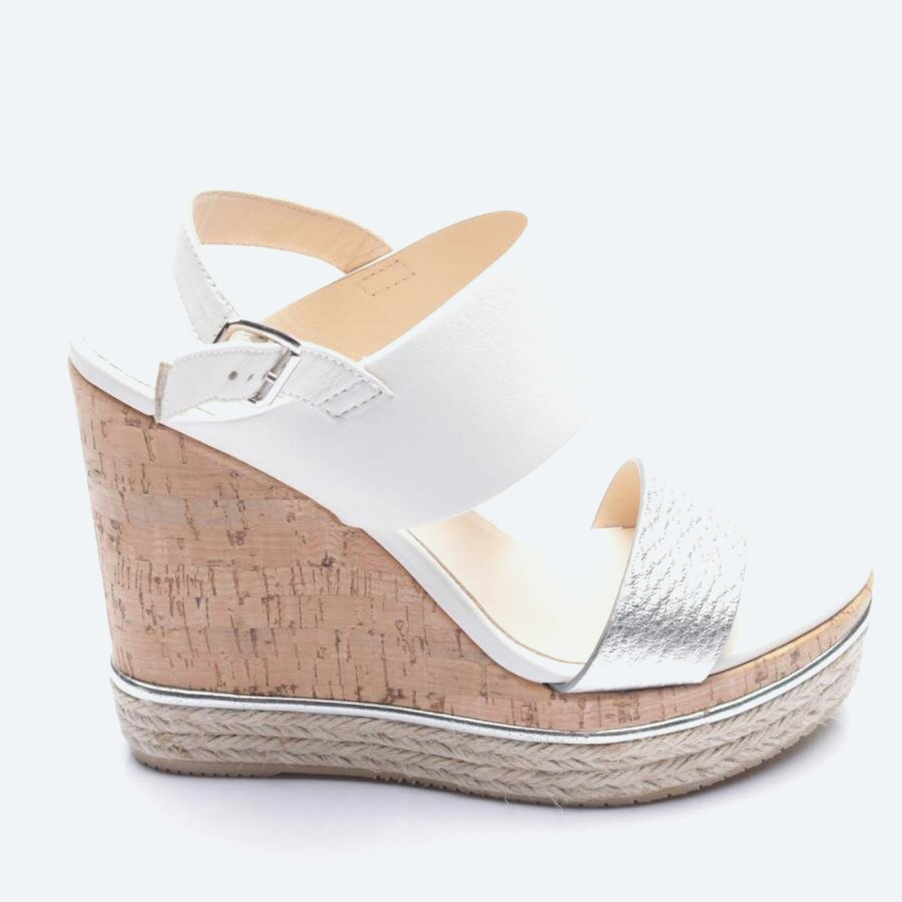 Image 1 of Wedges EUR 36 White in color White | Vite EnVogue