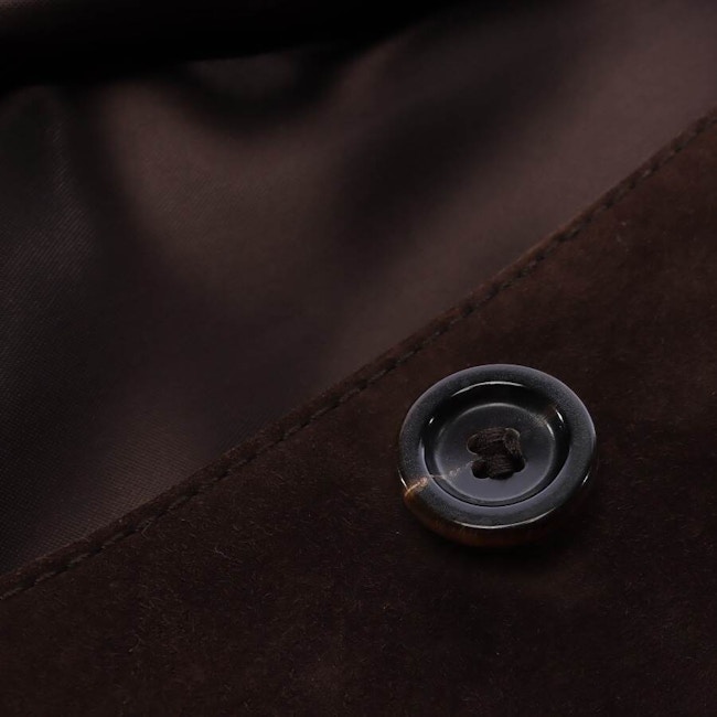 Image 4 of Leather Coat 38 Dark Brown in color Brown | Vite EnVogue