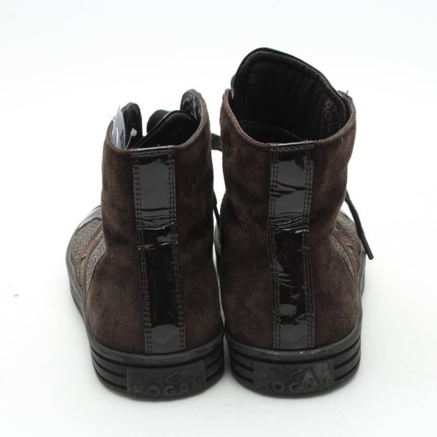 Image 3 of High-Top Sneakers EUR 37.5 Dark Brown in color Brown | Vite EnVogue