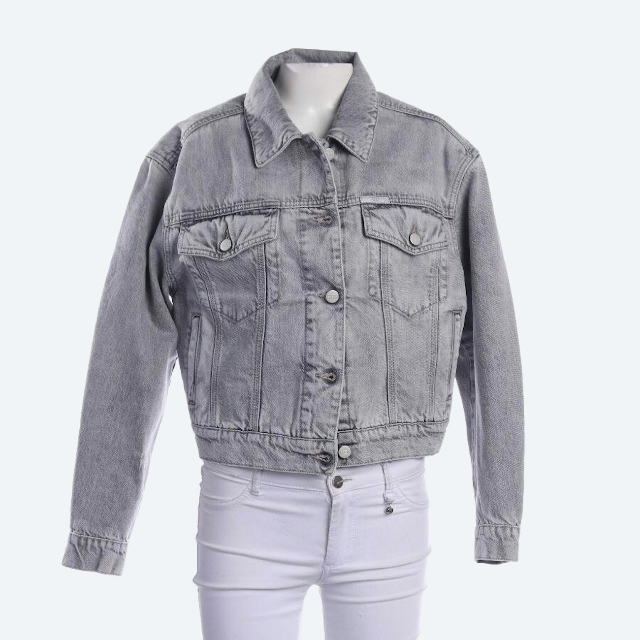 Image 1 of Jeans Jacket XS Gray in color Gray | Vite EnVogue