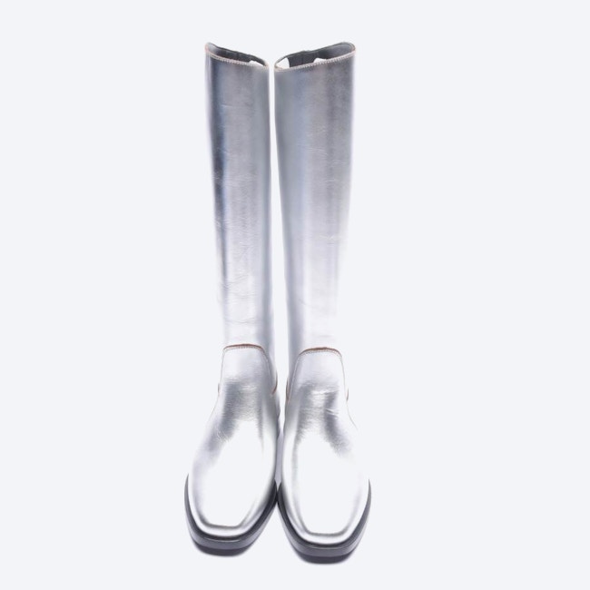 Image 2 of Boots EUR 37 Silver in color Metallic | Vite EnVogue