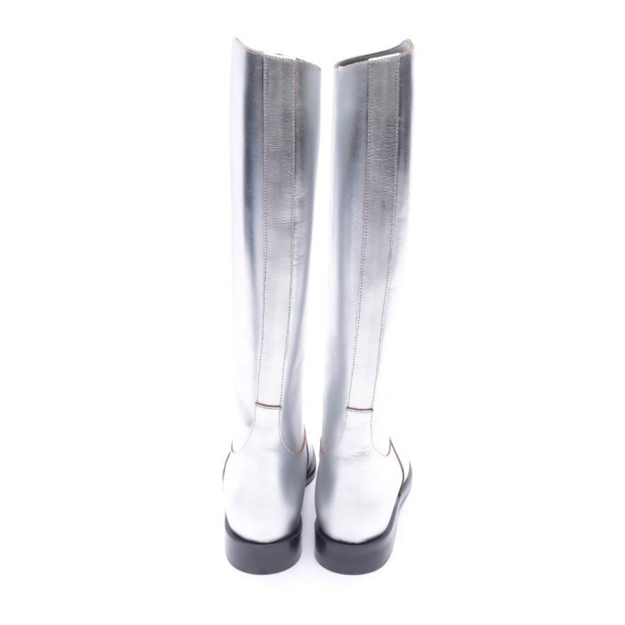 Image 3 of Boots EUR 37 Silver in color Metallic | Vite EnVogue