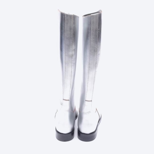 Image 3 of Boots EUR 37 Silver in color Metallic | Vite EnVogue