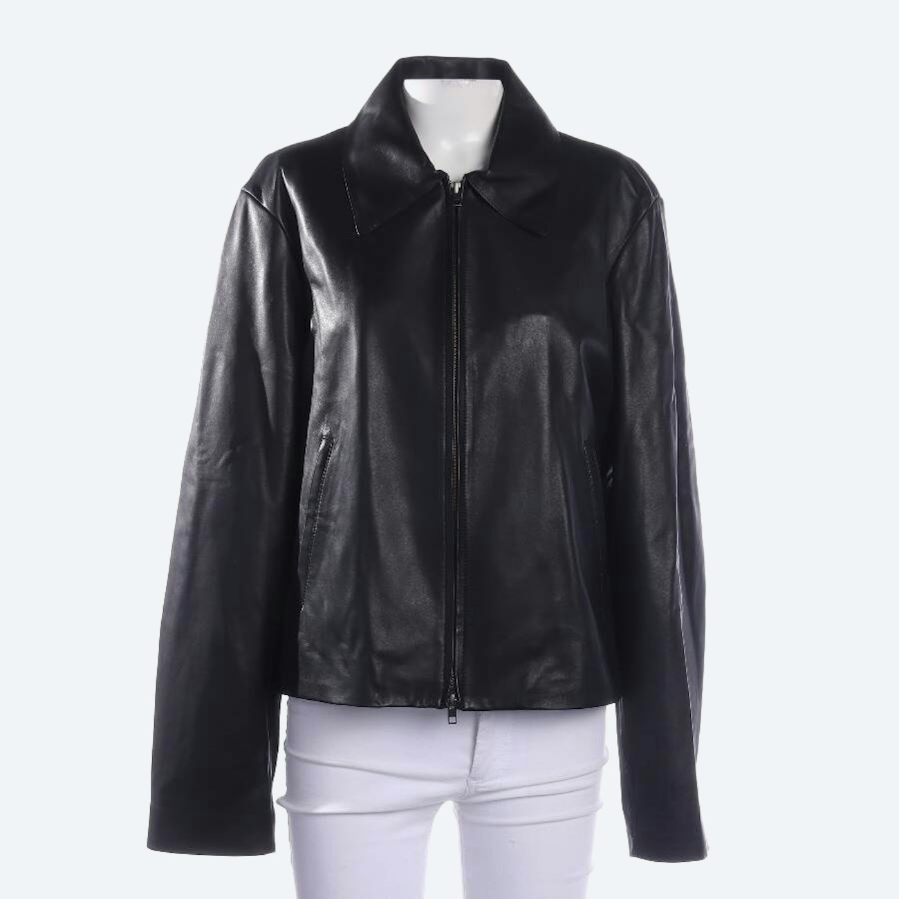 Image 1 of LeatherJacket XL Black in color Black | Vite EnVogue