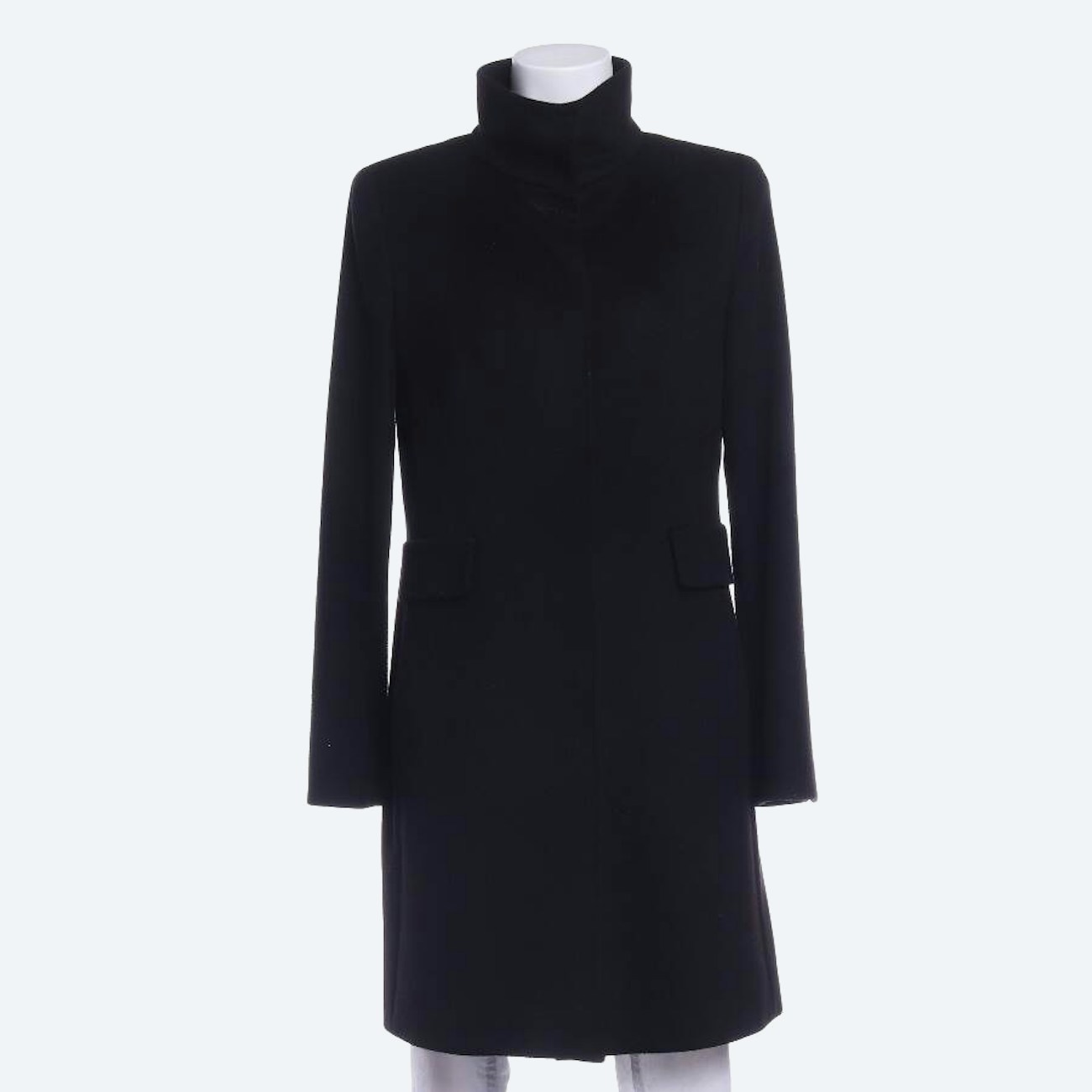 Image 1 of Wool Coat 42 Black in color Black | Vite EnVogue