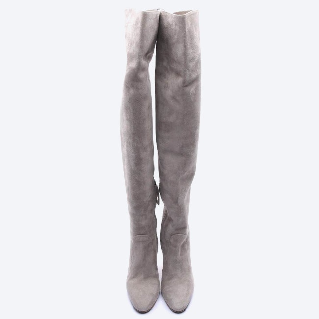 Image 2 of Overknee Boots EUR 37 Gray in color Gray | Vite EnVogue