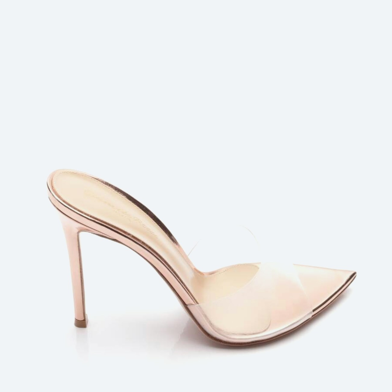 Image 1 of Heeled Sandals EUR 39 Rose Gold in color Metallic | Vite EnVogue