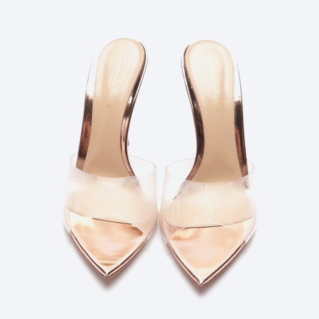 Image 2 of Heeled Sandals EUR 39 Rose Gold in color Metallic | Vite EnVogue