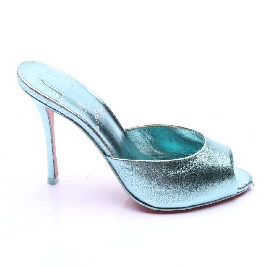 Image 1 of Heeled Sandals EUR 35 Turquoise in color Blue | Vite EnVogue