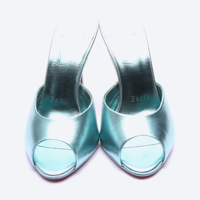 Image 2 of Heeled Sandals EUR 35 Turquoise in color Blue | Vite EnVogue