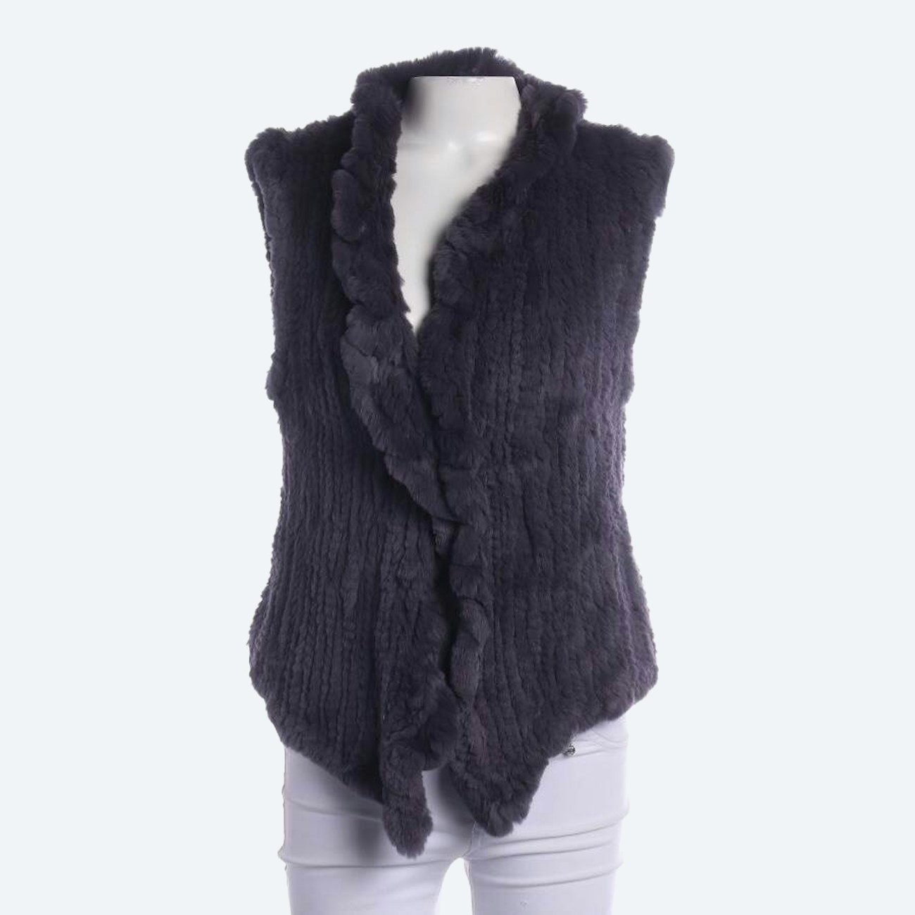 Image 1 of Fur Vest 36 Gray in color Gray | Vite EnVogue