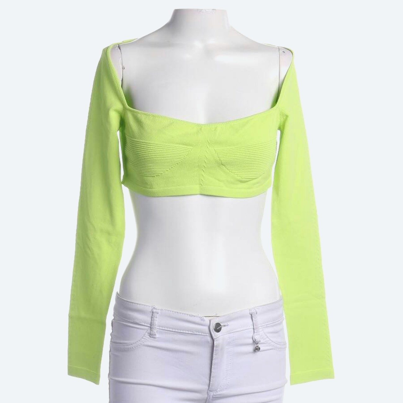Image 1 of Shirt Blouse M Neon Green in color Neon | Vite EnVogue