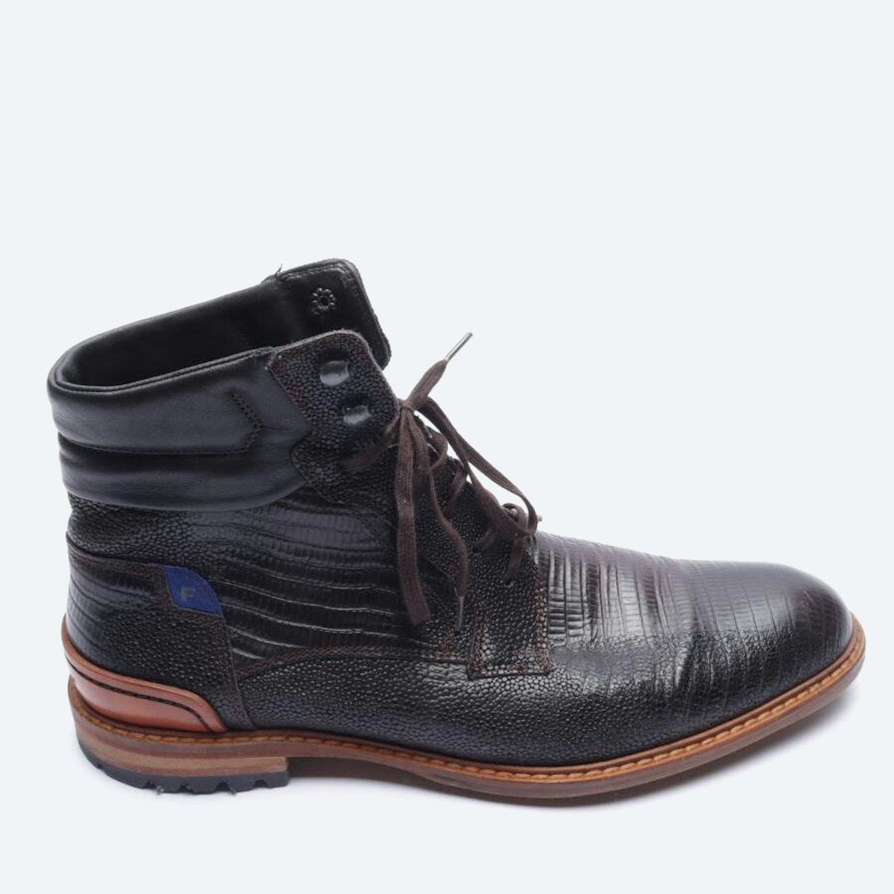 Image 1 of Ankle Boots EUR 45 Dark Brown in color Brown | Vite EnVogue