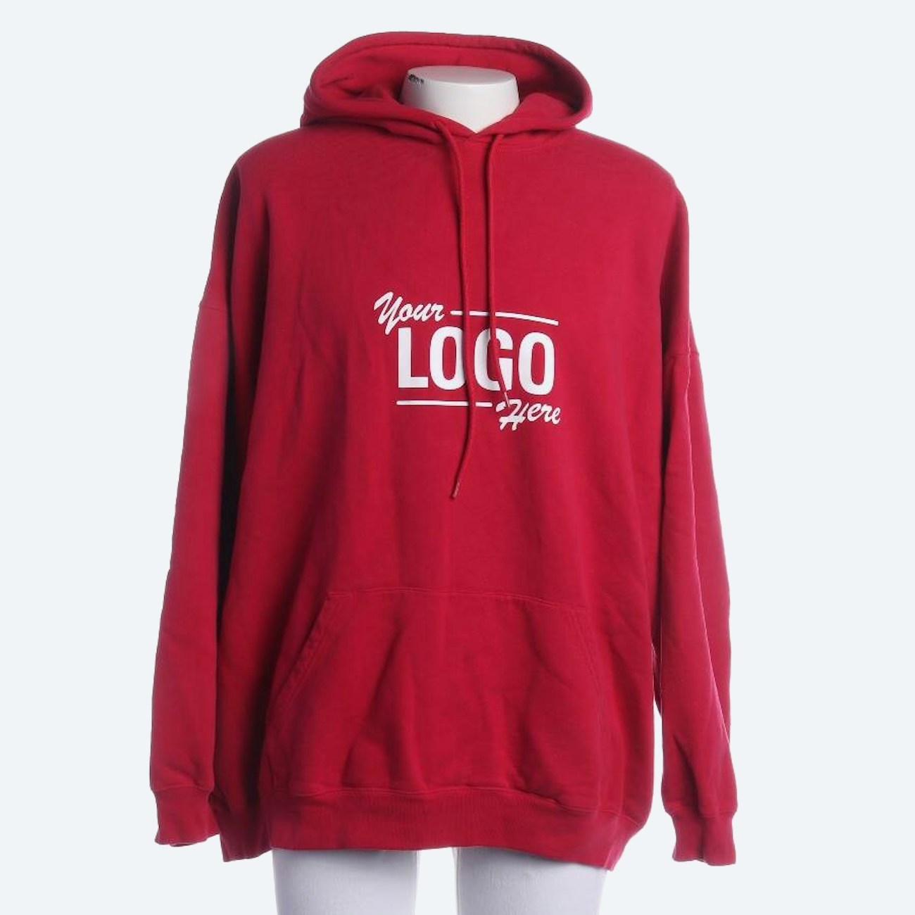 Image 1 of Hooded Sweatshirt XS Red in color Red | Vite EnVogue